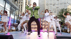 South Korean rapper Psy performs his massive K-pop hit "Gangnam Style" live on NBC's "Today" show. South Korean rapper Psy performs his massive K-pop hit "Gangnam Style" live on NBC's "Today" show.