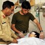 Malala Yousafzai is treated in a hospital in Peshawar, Pakistan, after she was shot on Tuesday.