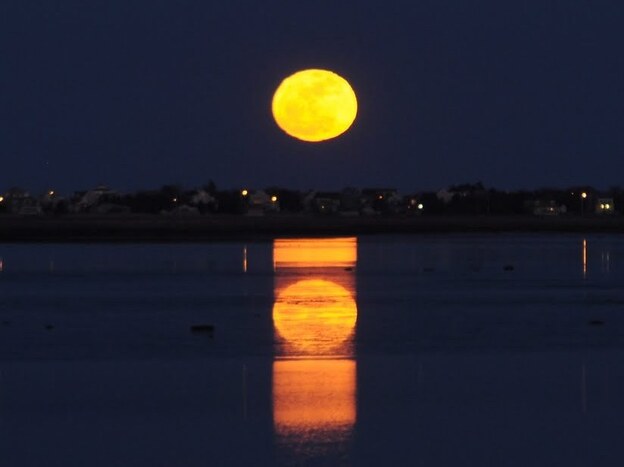 The moon as Morse code.