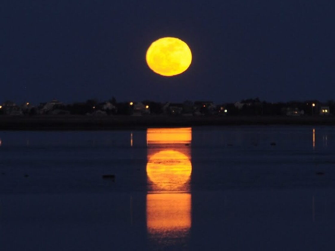 The moon as Morse code.