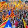 Supporters of independence for Catalonia demonstrate on Sept. 11 in Barcelona to mark the National Day of Catalonia, amid growing protests over Spain's financial crisis.