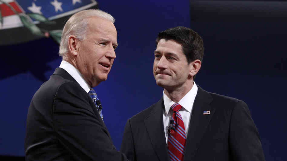 Both Vice President Joe Biden and GOP vice presidential candidate Paul Ryan, shown at their debate on Thursday, are practicing Catholics.
