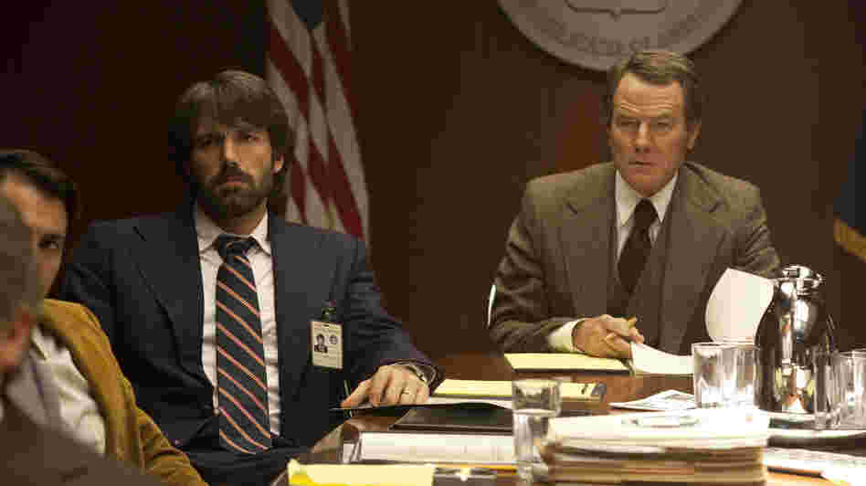 CIA agents Tony Mendez (Ben Affleck) and Jack O'Donnell (Bryan Cranston) plan a risky mission to save six Americans trapped in Iran. CIA agents Tony Mendez (Ben Affleck) and Jack O'Donnell (Bryan Cranston) plan a risky mission to save six Americans trapped in Iran.