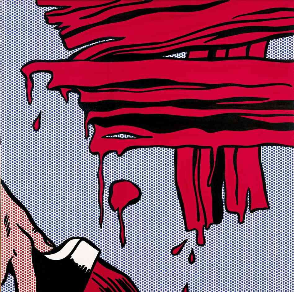 Lichtenstein said of his series Brushstrokes: "It has that built-in absurdity, and that's the reason I like it."
