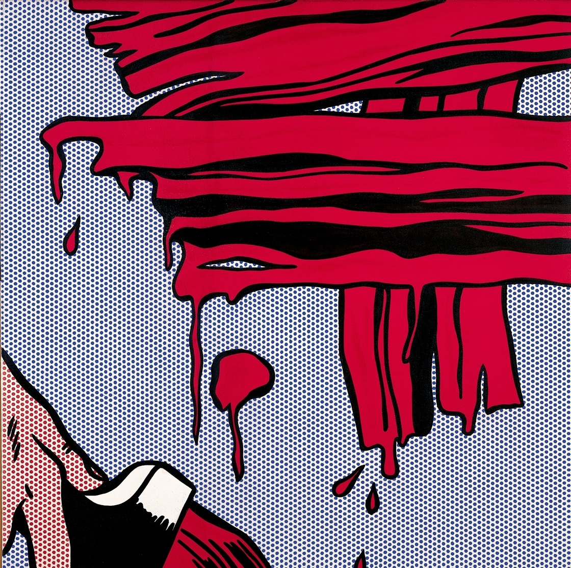 Lichtenstein said of his series Brushstrokes: "It has that built-in absurdity, and that's the reason I like it."