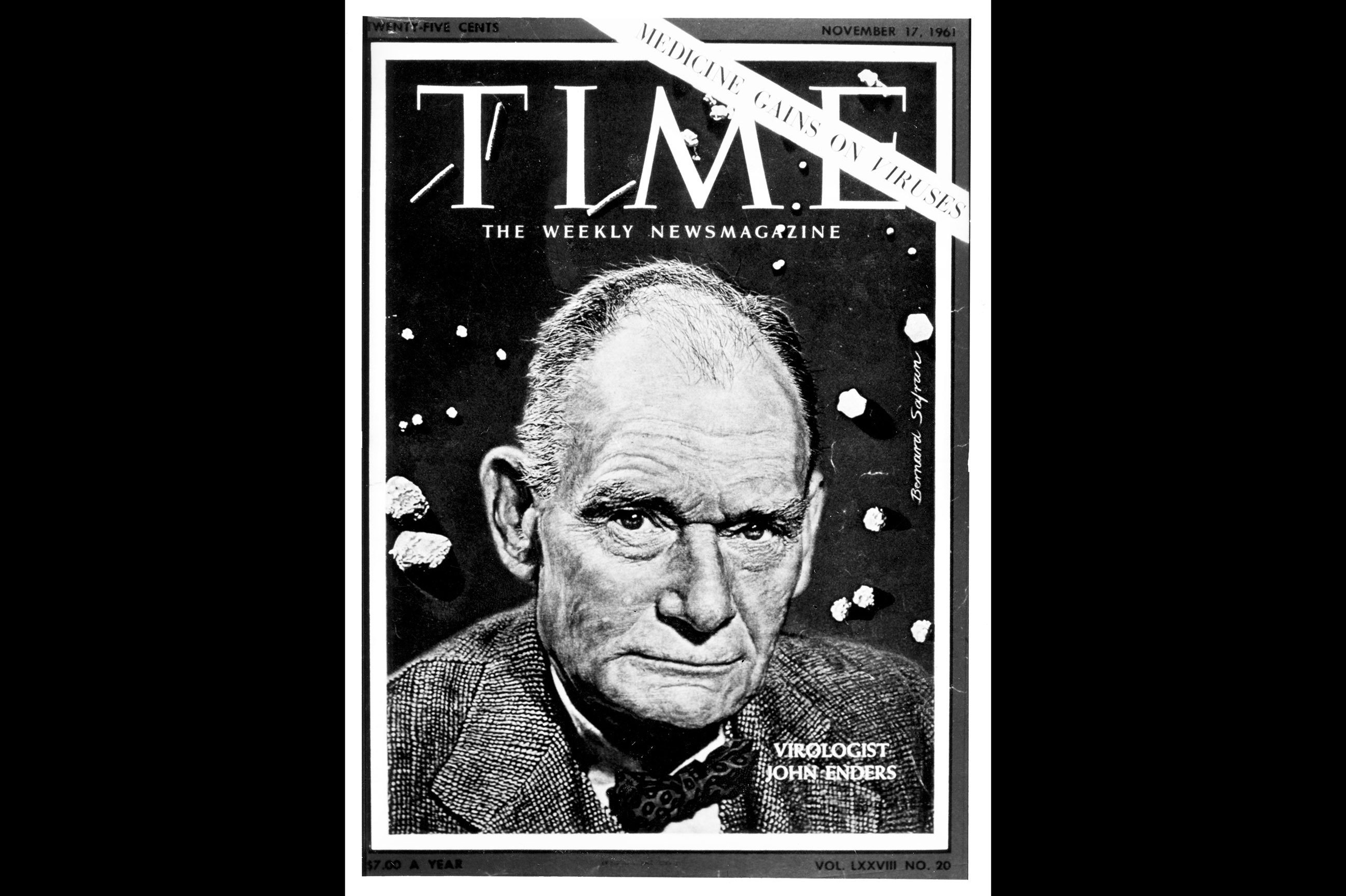 A major roadblock for developing the polio vaccine: growing the virus in the laboratory. Scientist John Enders was the first to overcome this challenge in 1949 — a feat that earned him a Nobel Prize in 1954 and Time magazine's Man of the Year title in 1961. Salk used Enders's technique to create the polio vaccine. A major roadblock for developing the polio vaccine: growing the virus in the laboratory. Scientist John Enders was the first to overcome this challenge in 1949 — a feat that earned him a Nobel Prize in 1954 and Time magazine's Man of the Year title in 1961. Salk used Enders's technique to create the polio vaccine.