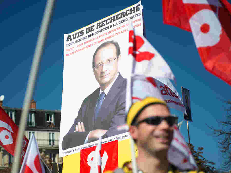 Just a few months ago, supporters rallied in the streets for the election of Francois Hollande. Now, some of the same people are protesting against the French president. Leftist parties and unions organized this anti-austerity protest in September. Just a few months ago, supporters rallied in the streets for the election of Francois Hollande. Now, some of the same people are protesting against the French president. Leftist parties and unions organized this anti-austerity protest in September.