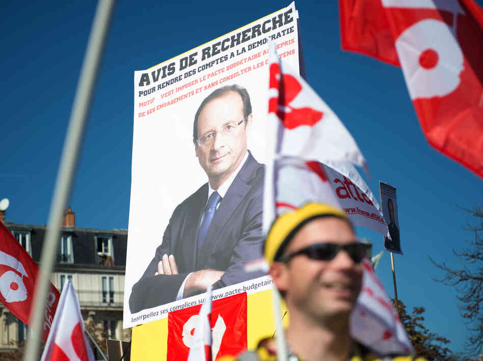 Just a few months ago, supporters rallied in the streets for the election of Francois Hollande. Now, some of the same people are protesting against the French president. Leftist parties and unions organized this anti-austerity protest in September. Just a few months ago, supporters rallied in the streets for the election of Francois Hollande. Now, some of the same people are protesting against the French president. Leftist parties and unions organized this anti-austerity protest in September.