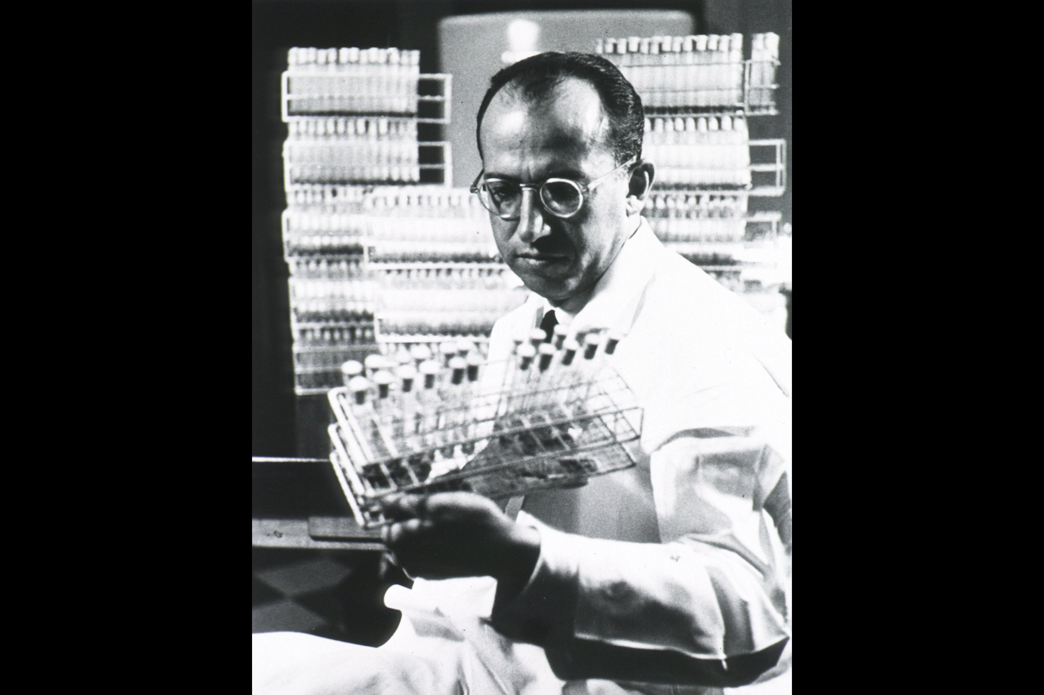 On April 12, 1955, Dr. Jonas Salk and his research team at the University of Pittsburgh released the first successful vaccine for polio. In 1979, the U.S. reported its last case of the paralyzing virus. On April 12, 1955, Dr. Jonas Salk and his research team at the University of Pittsburgh released the first successful vaccine for polio. In 1979, the U.S. reported its last case of the paralyzing virus.