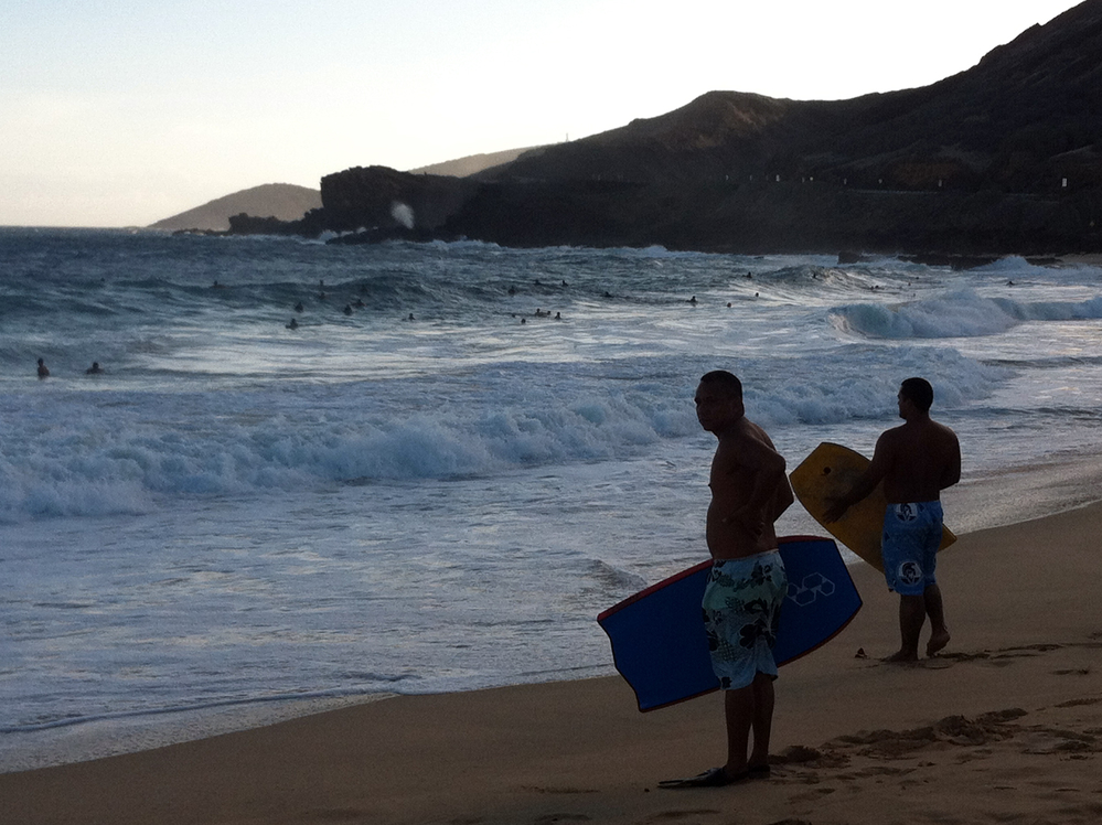 Sandy Beach Park, one of Obama's favorite spots growing up in Hawaii. Sandy Beach Park, one of Obama's favorite spots growing up in Hawaii.