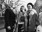 British pirate radio broadcaster Paddy Roy Bates with his wife, Joan, and daughter, Penny, in 1966. British pirate radio broadcaster Paddy Roy Bates with his wife, Joan, and daughter, Penny, in 1966.