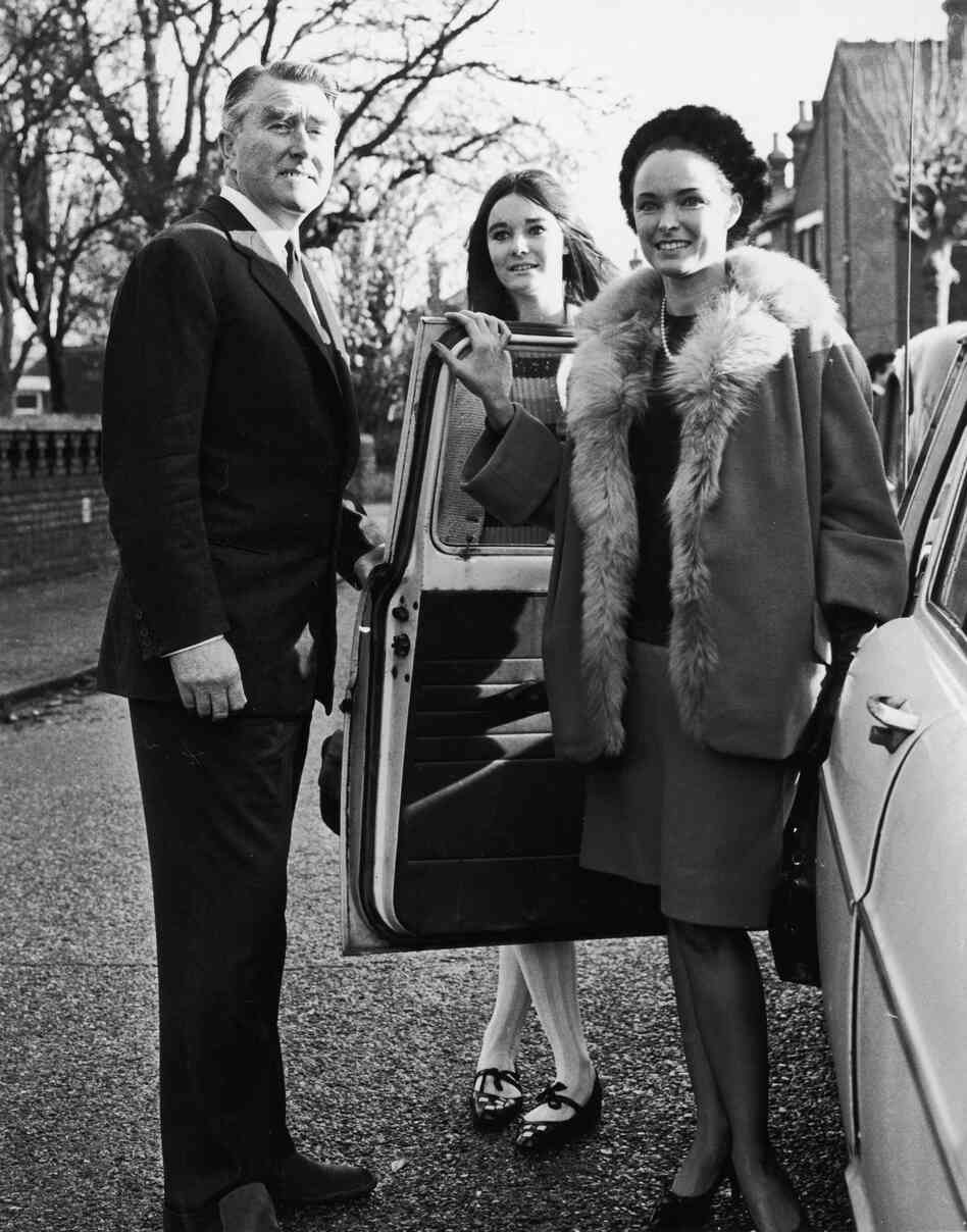 British pirate radio broadcaster Paddy Roy Bates with his wife, Joan, and daughter, Penny, in 1966.