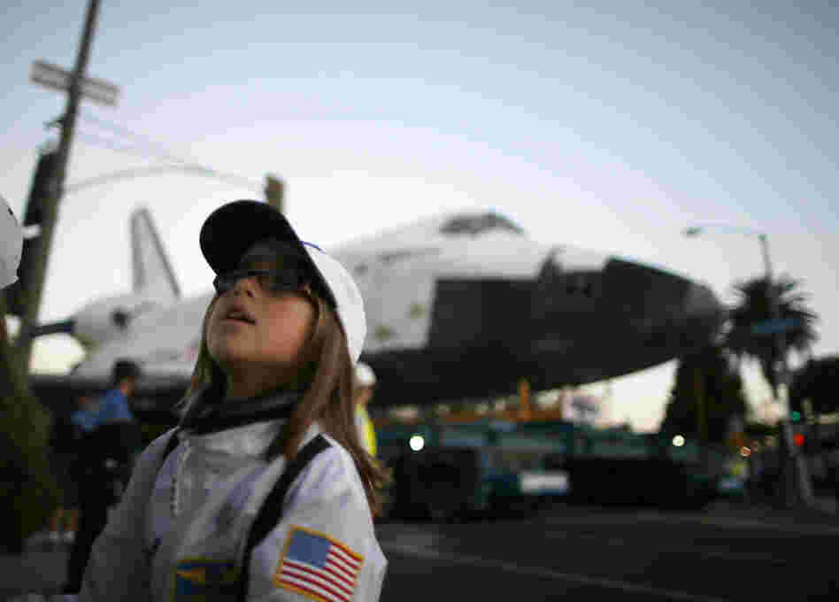 It took nearly a year to plan the Endeavour's laborious shuffle through city streets.