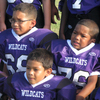 The Angleton Wildcats pose for picture day. The team of 7- and 8-year-olds is from the south Texas town of Angleton.