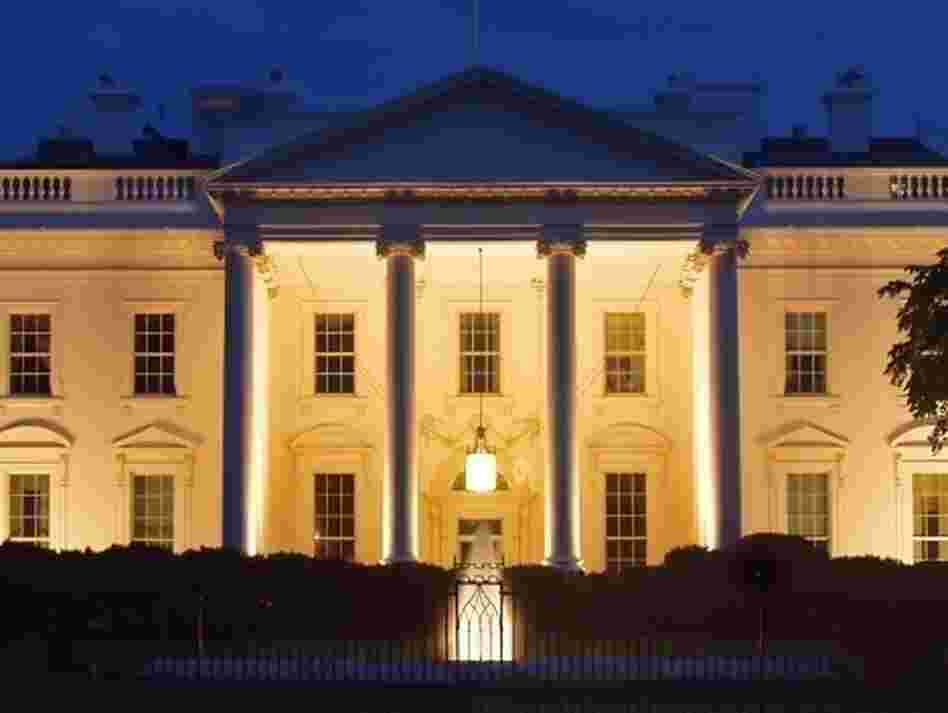 White House at night