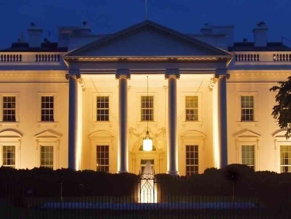 White House at night