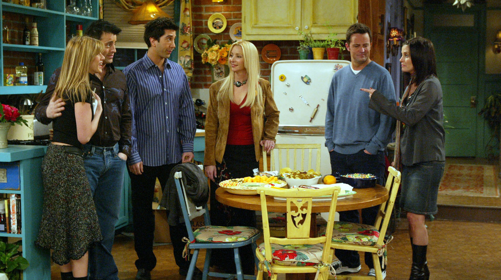 From Friends: Jennifer Aniston, Matt LeBlanc, David Schwimmer, Lisa Kudrow, Matthew Perry and Courteney Cox. But you knew that.