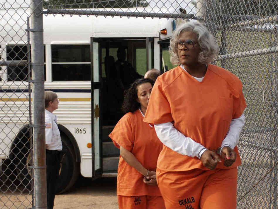 Perry plays a gun-toting grandma in Madea Goes To Jail.