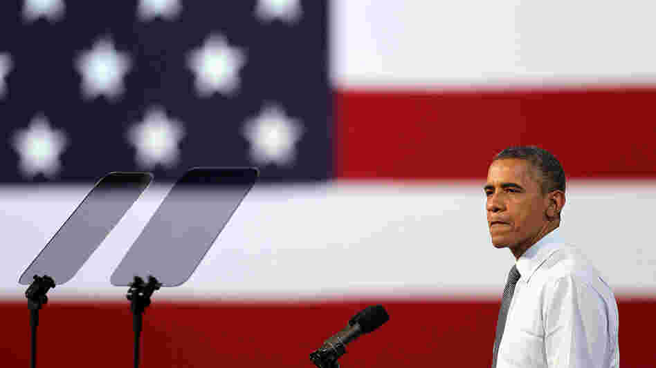 President Obama speaks to supporters last month during a campaign stop in Las Vegas.