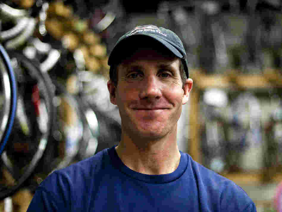 Jared Fisher, who runs an outdoor recreation and bicycle company, voted for Barack Obama in 2008. He says he has yet to decide who he'll vote for this year.