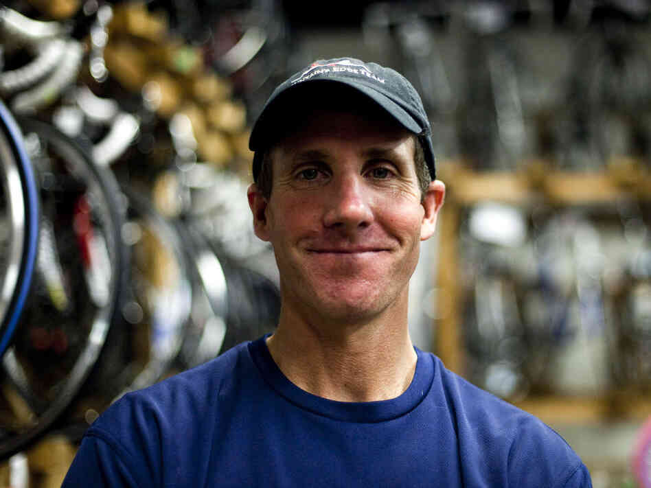 Jared Fisher, who runs an outdoor recreation and bicycle company, voted for Barack Obama in 2008. He says he has yet to decide who he'll vote for this year.