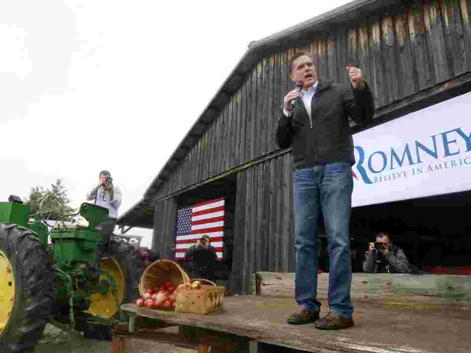 GOP presidential candidate Mitt Romney campaigns in Gilbert, S.C., earlier this year. GOP presidential candidate Mitt Romney campaigns in Gilbert, S.C., earlier this year.