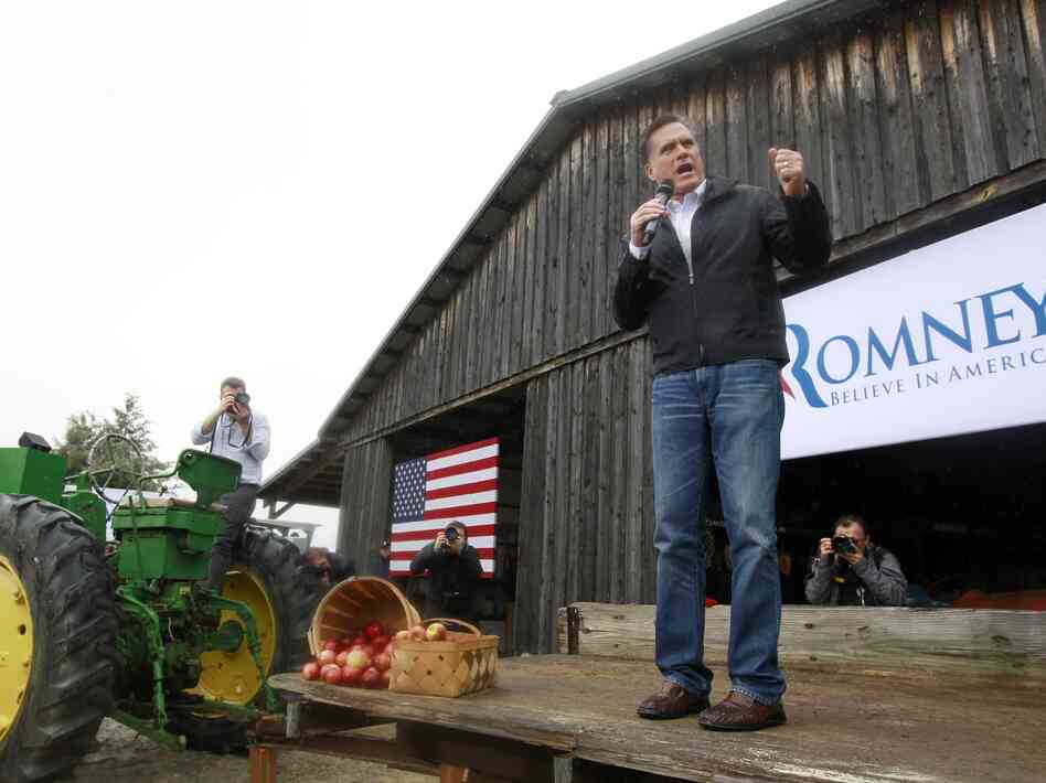 GOP presidential candidate Mitt Romney campaigns in Gilbert, S.C., earlier this year. GOP presidential candidate Mitt Romney campaigns in Gilbert, S.C., earlier this year.