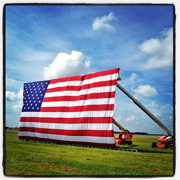 Campaign prop at a Mitt rally in Lakeland, FL. <a href=