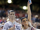 Fans wear President Obama and Mitt Romney masks at the Atlanta Braves-Miami Marlins game Sept. 25 in Atlanta. One of many quirky election year predictors is based on which candidate's likeness sells better as a Halloween mask. Fans wear President Obama and Mitt Romney masks at the Atlanta Braves-Miami Marlins game Sept. 25 in Atlanta. One of many quirky election year predictors is based on which candidate's likeness sells better as a Halloween mask.