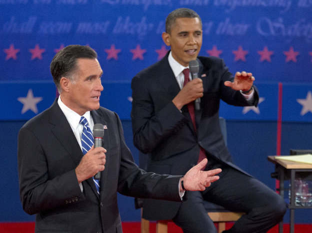 President Obama and GOP presidential nominee Mitt Romney sparred over birth control, among other things, at the second presidential debate Tuesday in Hempstead, N.Y.