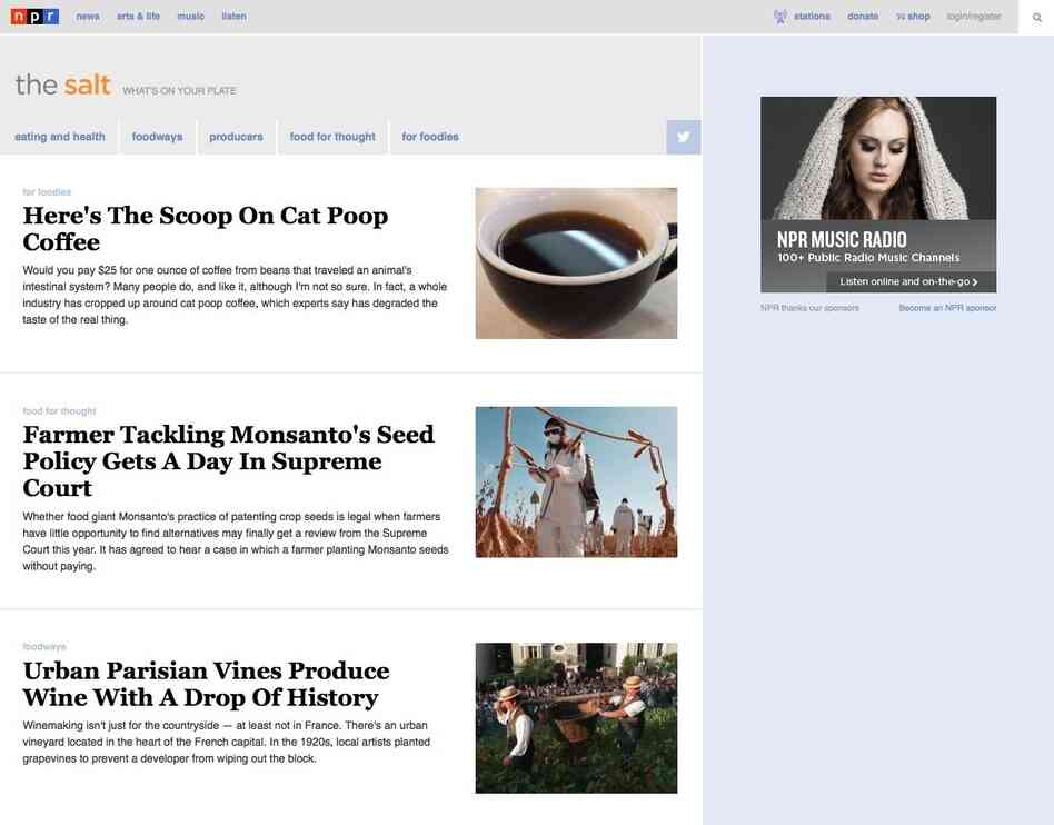 After: The Salt blog index page on a desktop.