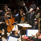 Yannick Nezet-Seguin leads the Philadelphia Orchestra. Yannick Nezet-Seguin leads the Philadelphia Orchestra.