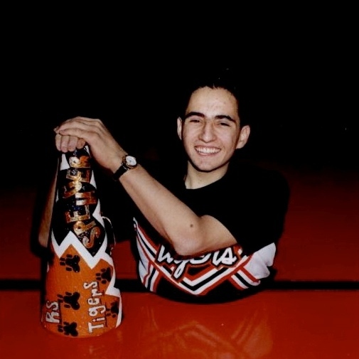 Spencer West proved that he could excel at sports, including cheerleading.