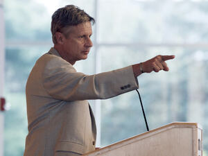 Libertarian Party presidential nominee Gary Johnson addresses students at Macalester College in St. Paul, Minn., in September. Libertarian Party presidential nominee Gary Johnson addresses students at Macalester College in St. Paul, Minn., in September.