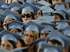 How bright is their future? Students at Barnard College's graduation ceremony last May. How bright is their future? Students at Barnard College's graduation ceremony last May.