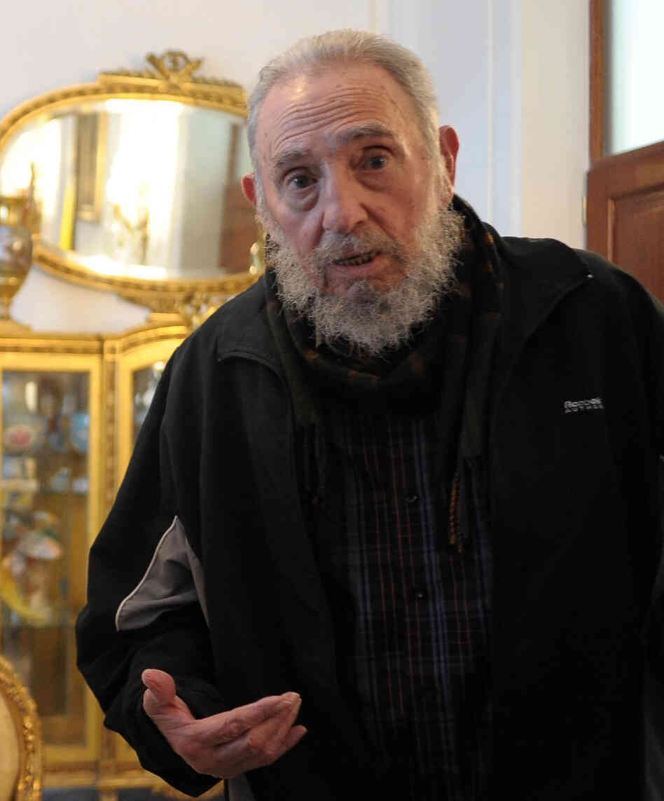Former Cuban President Fidel Castro in March, when Pope Benedict XVI visited Havana.