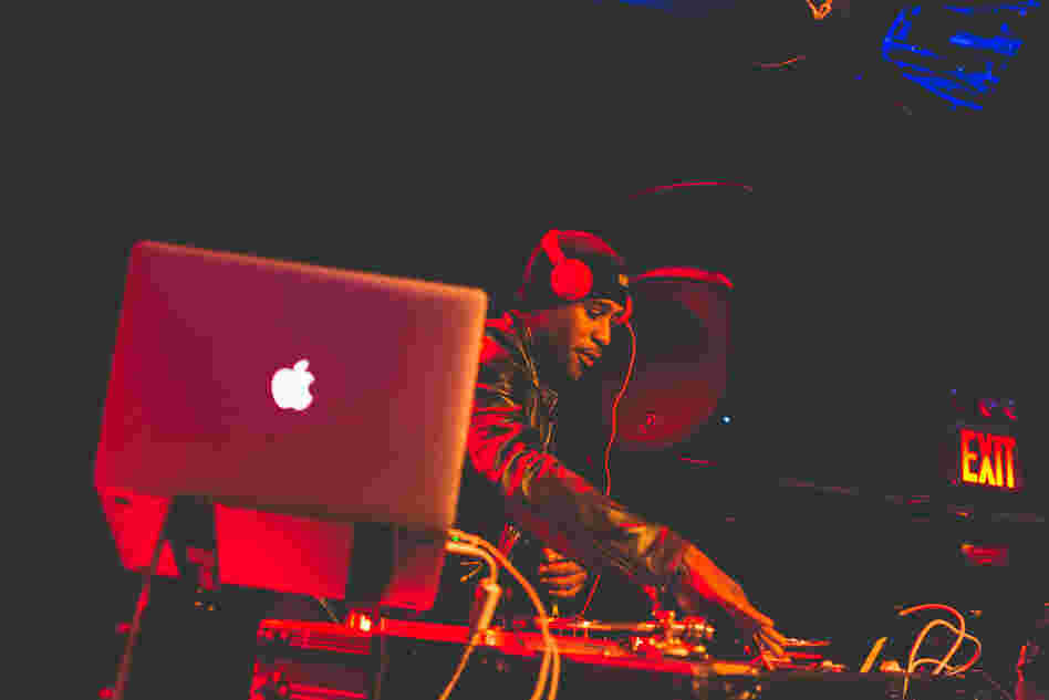 Ali Shaheed Muhammad of A Tribe Called Quest (and NPR Music's hip-hop stream, Microphone Check) DJs between sets at (Le) Poisson Rouge.
