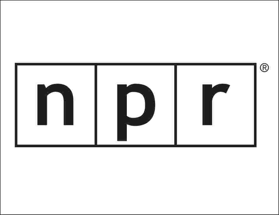 NPR line logo stencil. NPR line logo stencil.