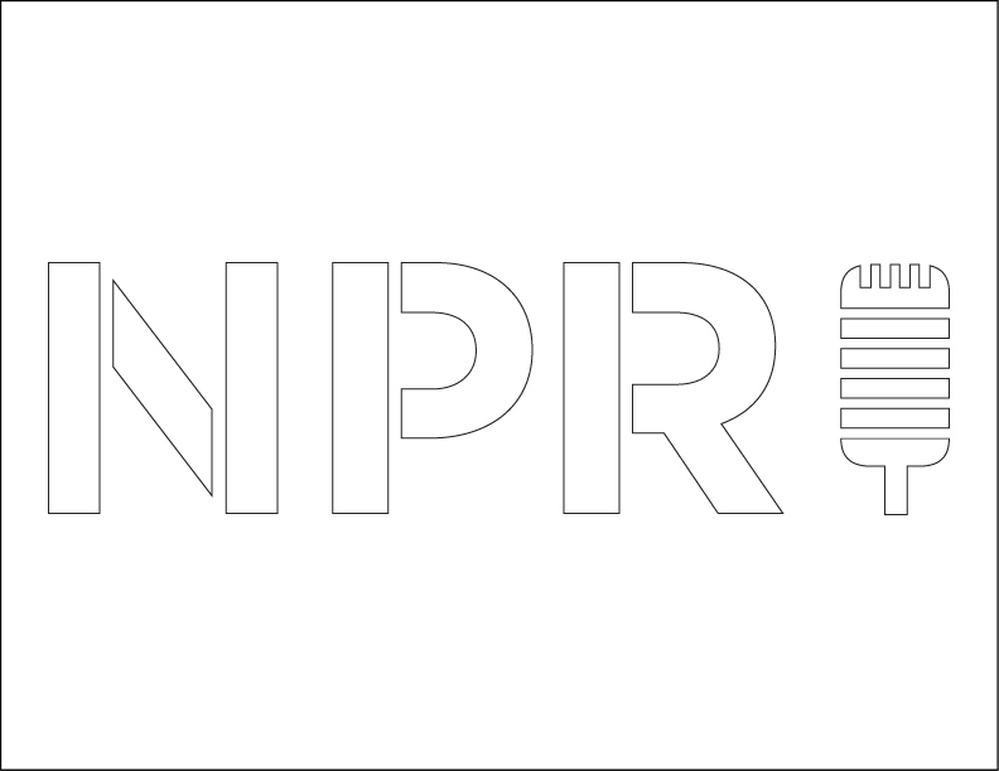 NPR mic stencil.