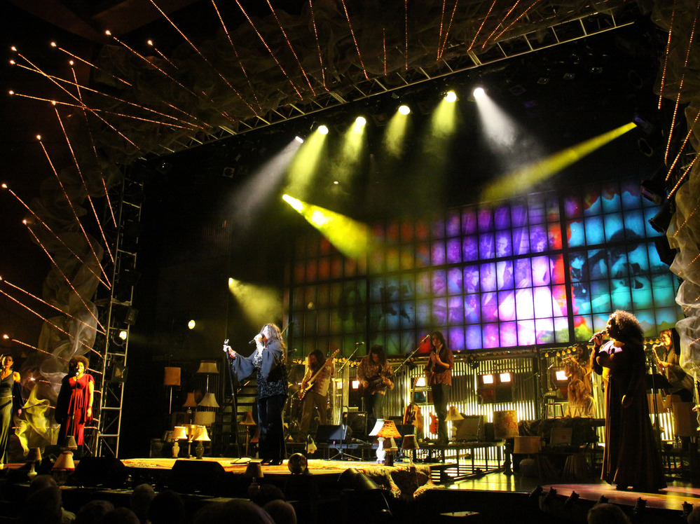 The cast of the Cleveland Play House production of One Night with Janis Joplin. Over a dozen singers and band members come together to celebrate the queen of rock 'n' roll.