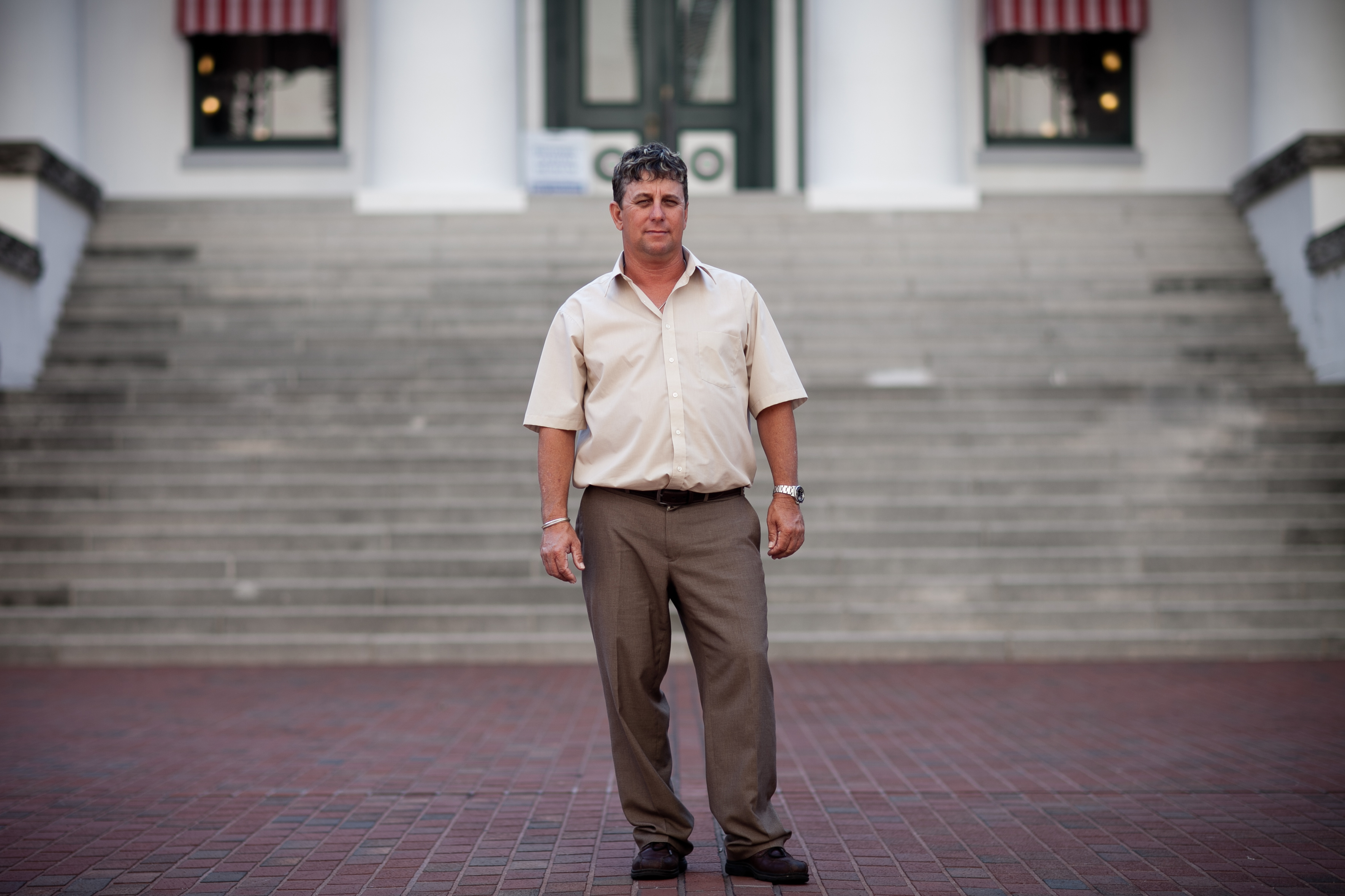 Timothy McLaughlin, who was convicted of trafficking cocaine, had to wait three years to apply to get his civil rights restored by the Clemency Board. "I think people with convictions should still be able to vote," he says. "I mean, once their sentence is completed, I think it shouldn't be so hard to get their rights back." Timothy McLaughlin, who was convicted of trafficking cocaine, had to wait three years to apply to get his civil rights restored by the Clemency Board. "I think people with convictions should still be able to vote," he says. "I mean, once their sentence is completed, I think it shouldn't be so hard to get their rights back."