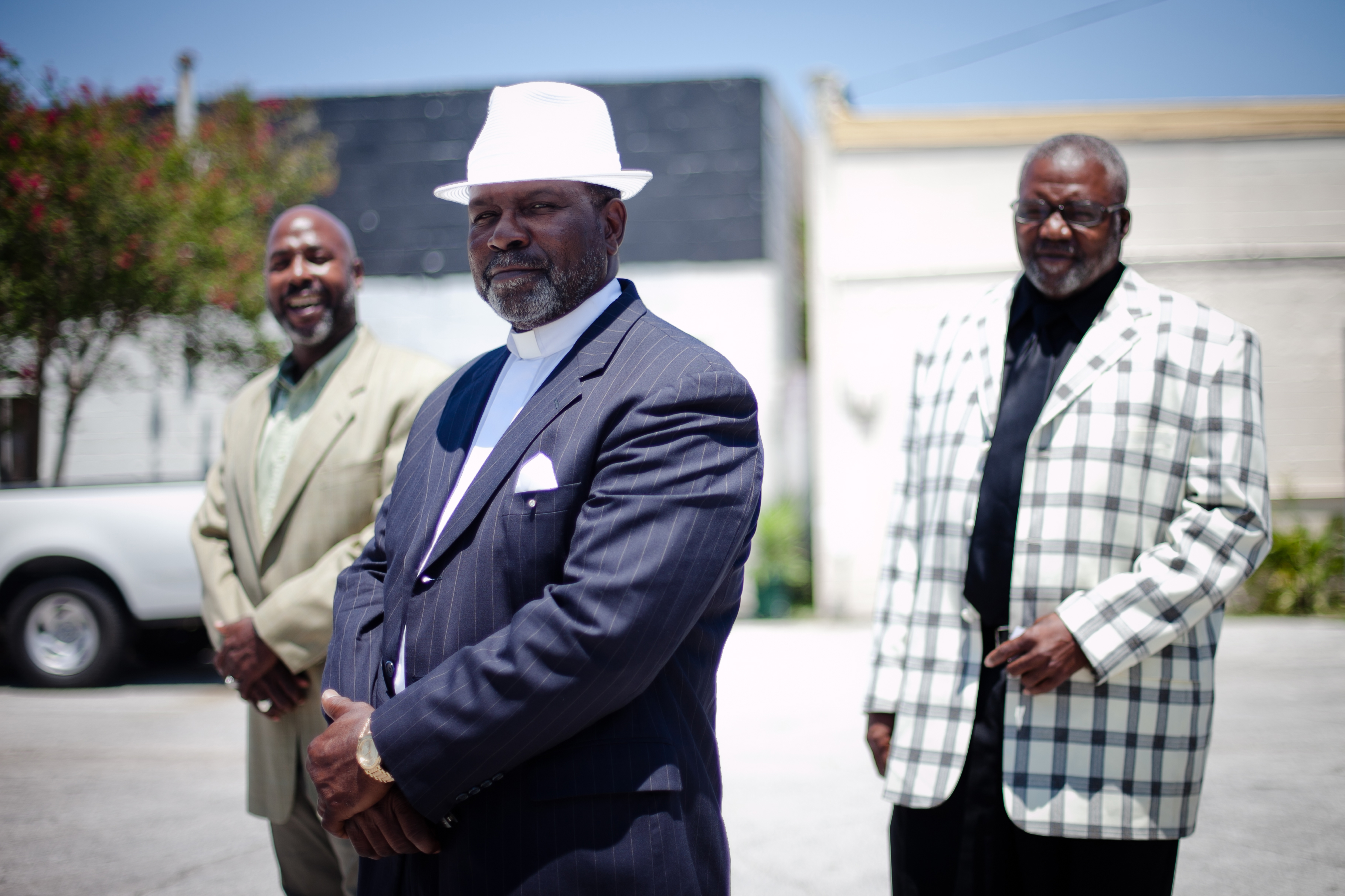 From left, Minister Anthony Davis, Pastor Eddie Walker and Minister James Major stand outside In Lord's Time Tabernacle Church in downtown Orlando. All three are convicted felons now working to get their civil rights restored. From left, Minister Anthony Davis, Pastor Eddie Walker and Minister James Major stand outside In Lord's Time Tabernacle Church in downtown Orlando. All three are convicted felons now working to get their civil rights restored.