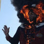 Big Tex goes up in flames.