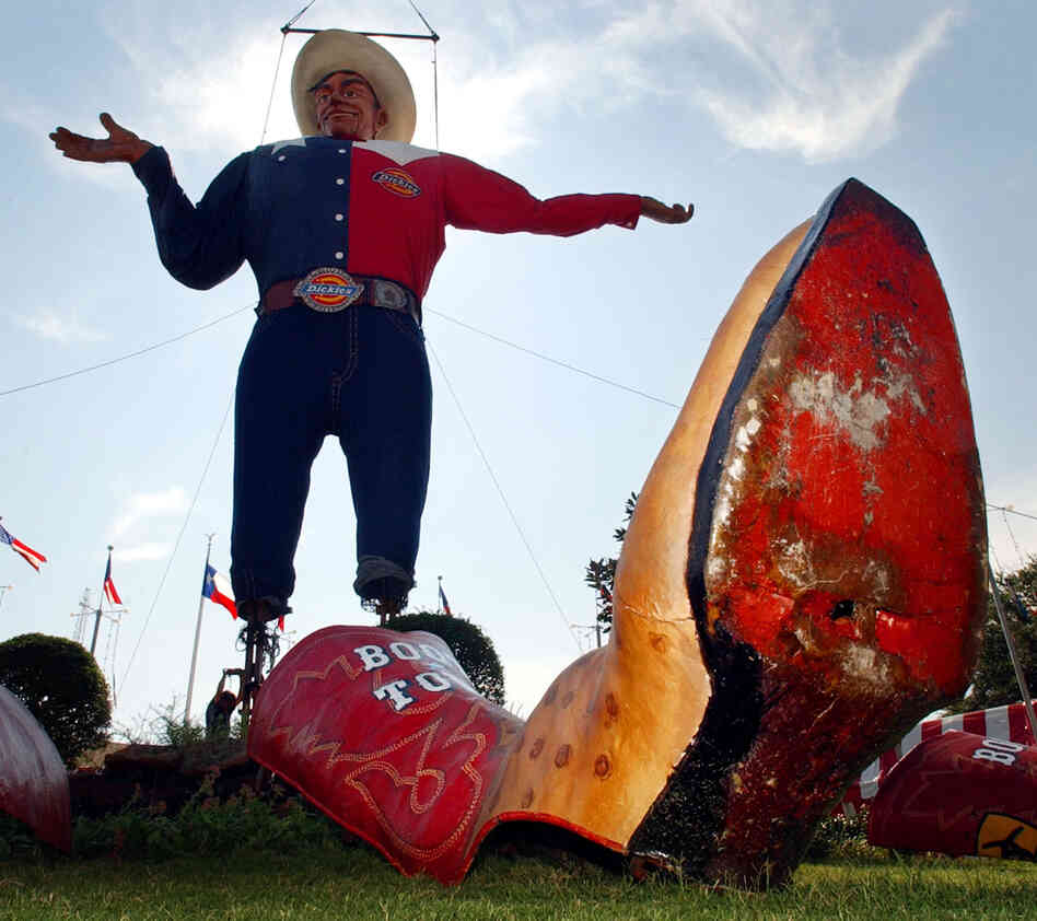"Big Tex" in better days. "Big Tex" in better days.