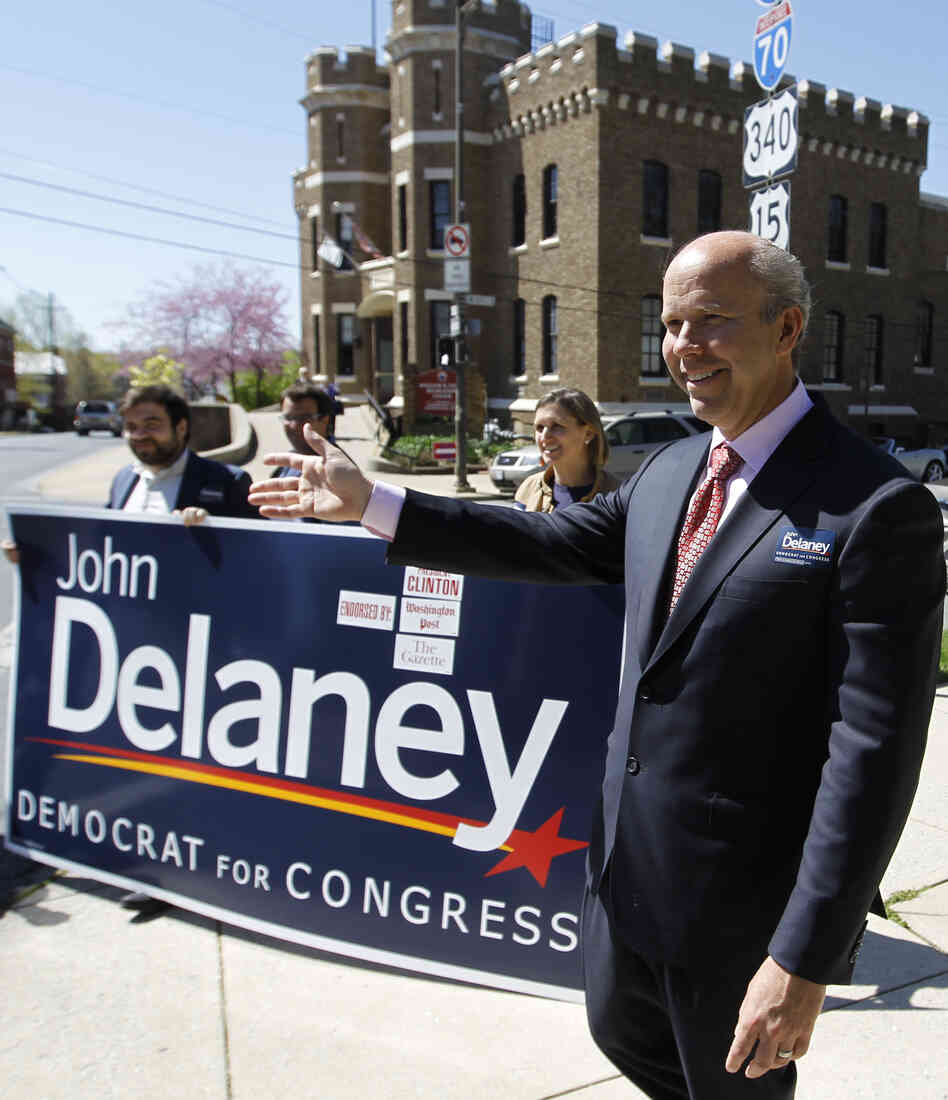 John Delaney campaigns before the Democratic primary on April 3. John Delaney campaigns before the Democratic primary on April 3.