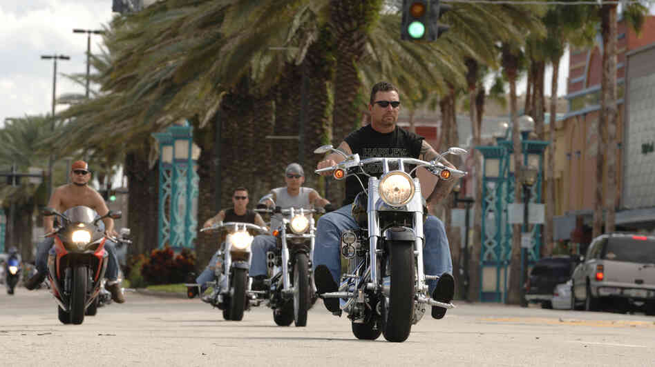 Annual "Biketoberfest" participants ride along Beach Street in downtown Daytona Beach, Fla., in 2010.