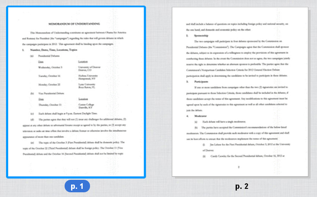 Click on the documents to read the full memorandum.