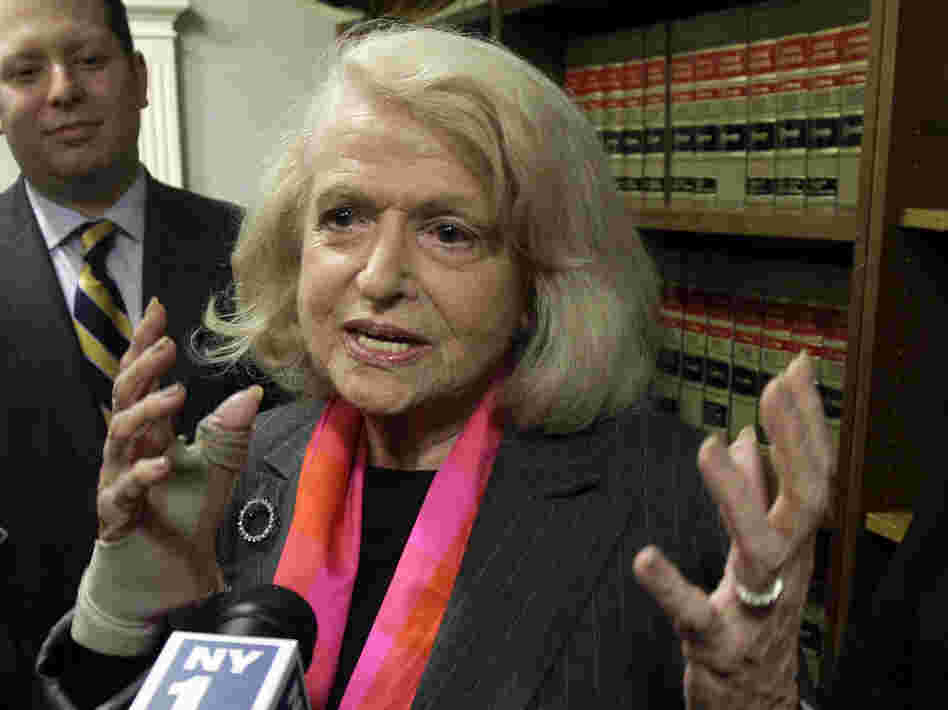 Edith Windsor, whose case led to an appeals court in Manhattan striking down the Defense of Marriage Act.