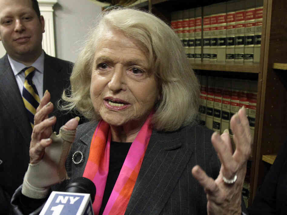 Edith Windsor, whose case led to an appeals court in Manhattan striking down the Defense of Marriage Act.