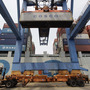 A container ship from China is offloaded at Massport's Conley Terminal in the port of Boston in July. Trade issues with China has been a major talking point for the presidential candidates. A container ship from China is offloaded at Massport's Conley Terminal in the port of Boston in July. Trade issues with China has been a major talking point for the presidential candidates.